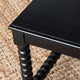 Square Mindi Wood Black Cocktail Coffee Table