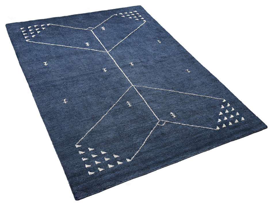HAND KNOTTED LOOM SILK ECO-FRIENDLY RUGS-6'x9',Rectangle,Charcoal,Contemporary