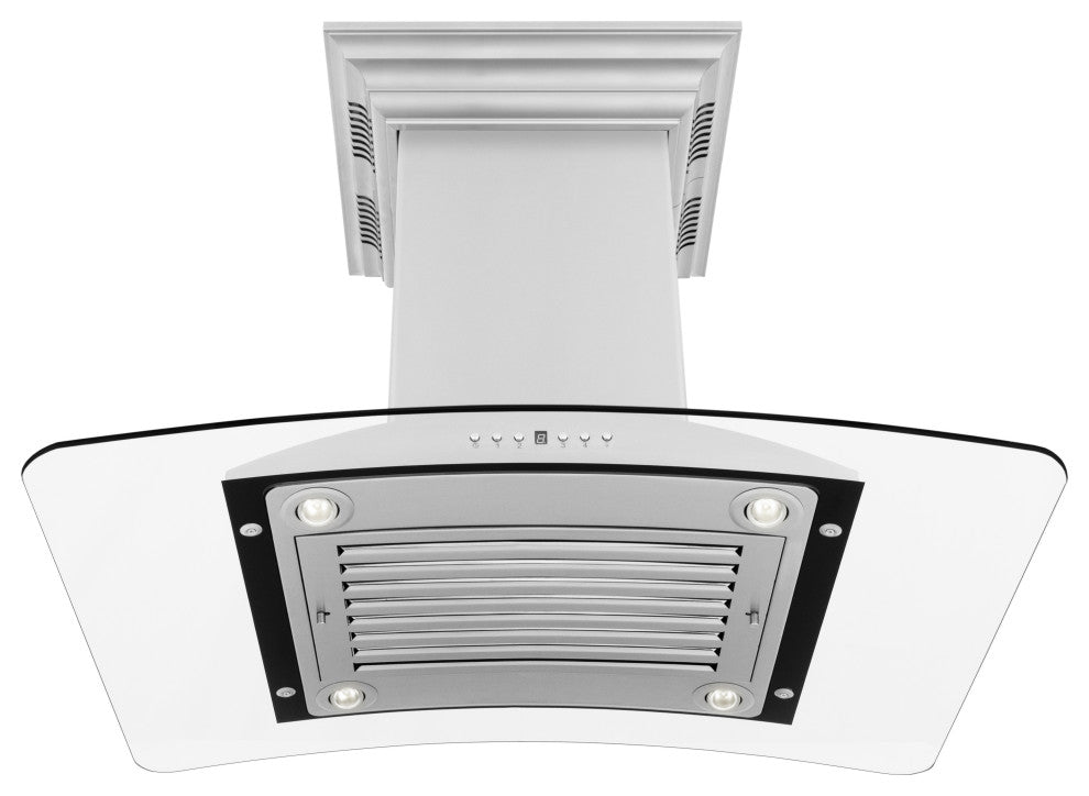 30" ZLINE CrownSound Ducted Island Range Hood, GL9iCRN-BT-30