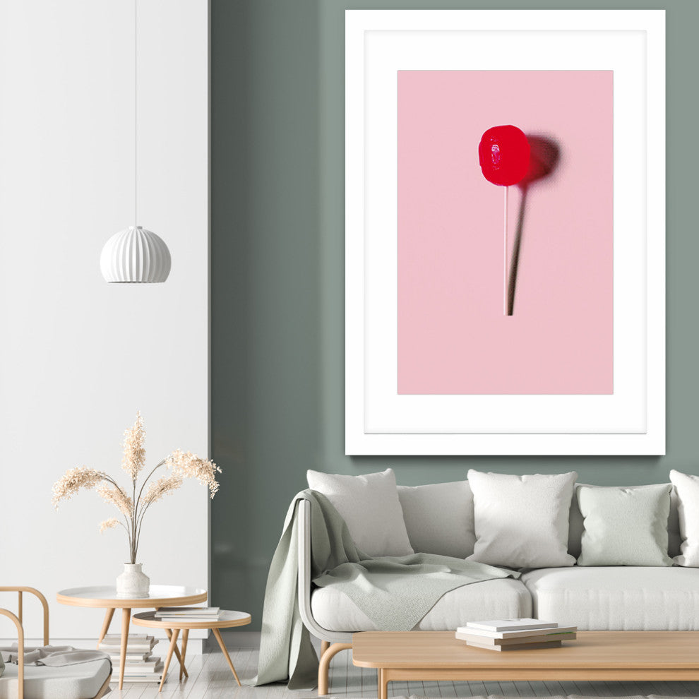 "PopStick Art" Matted and Framed, 52" x 36"