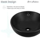 Sublime Round Vessel Sink, Matte Black