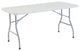 4 Pack Folding Table, Wishbone Shaped Legs With Large Lightly Spotted Grey Top