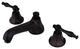 Kingston Brass Widespread Bathroom Faucet With Brass Pop-Up, Oil Rubbed Bronze
