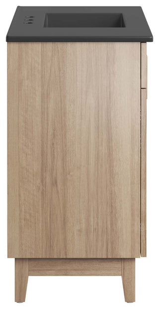 Miles 36" Bathroom Vanity - Black Oak
