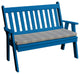 Poly Traditional English Garden Bench, Blue, 5 Foot