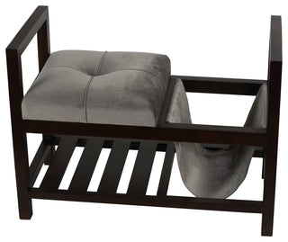 Cortesi Home Oliver Entryway Bench With Storage and Shoe Rack