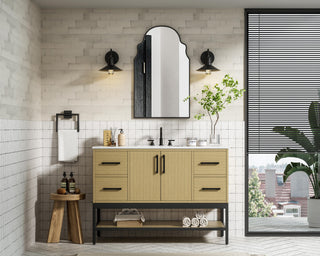 Home Living 48" Single Bathroom Vanity, Honey Brown