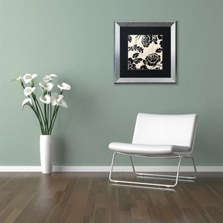 Color Bakery 'Stylesque III' Art, Silver Frame, Black Matte, 16"x16"