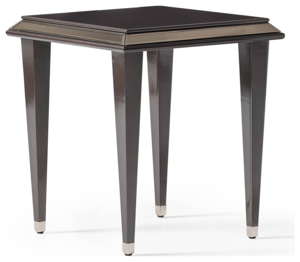 Lousanne Side Table Glossy Mocha Sand