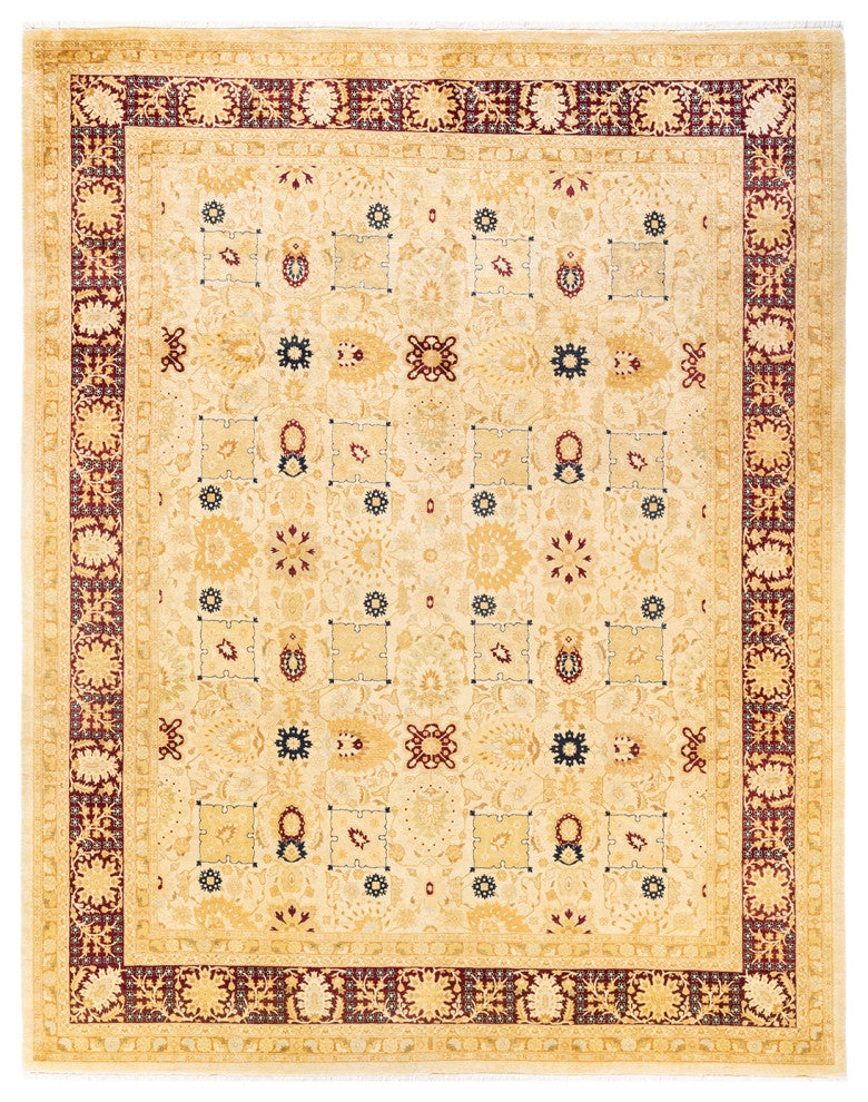 Kamble One-of-a-Kind Hand-Knotted Area Rug Ivory, 8'3"x10'4"