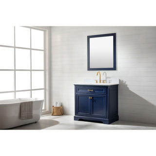 Milano Transitional Blue 36" Single Vanity