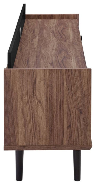 Visionary 2 Piece Entertainment Center Walnut Black