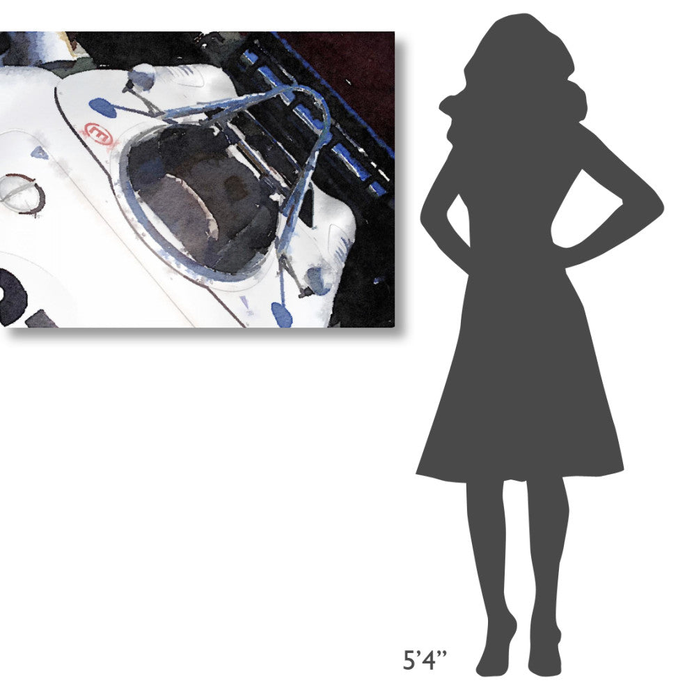 "Racing Car Cockpit Watercolor" Fine Art Print