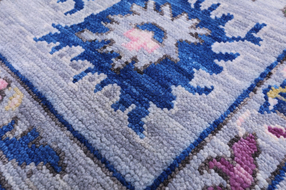 10' 3" X 14' 4" Hand-Knotted Turkish Oushak Wool Rug - Q15950