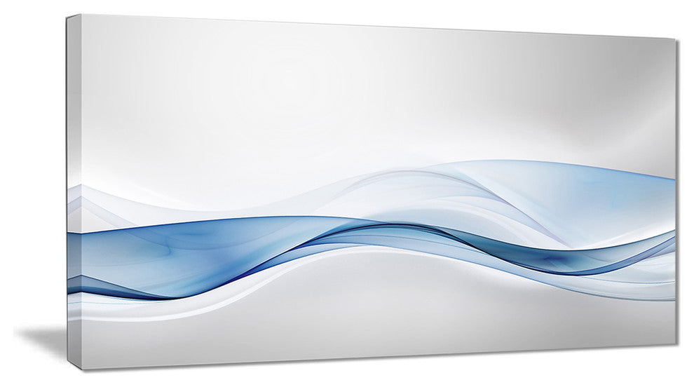 "3D Wave of Water Splash" Abstract Digital Art Canvas Print