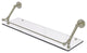 Prestige Skyline 30" Floating Glass Shelf with Gallery Rail, Polished Nickel