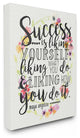 Success Is Liking Yourself Quote, Framed Giclee Texturized, 16"x20"