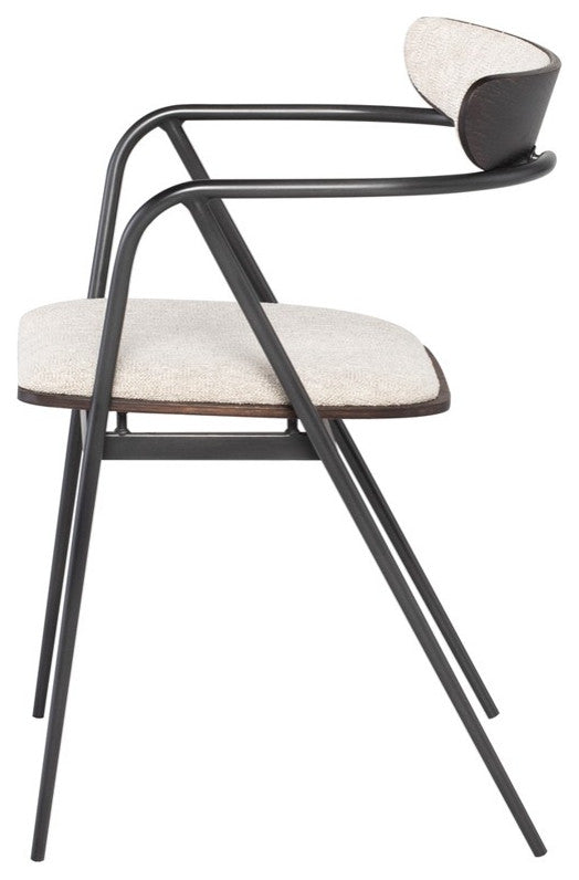 Gianni Shell Fabric Dining Chair