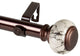 Everly 1" Diameter Curtain Rod, Bronze, 160-240"
