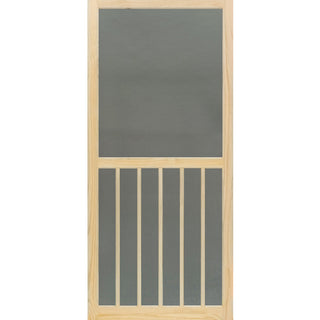 Wood Screen Door, 5-Bar, Stainable, 1"x32"x80"