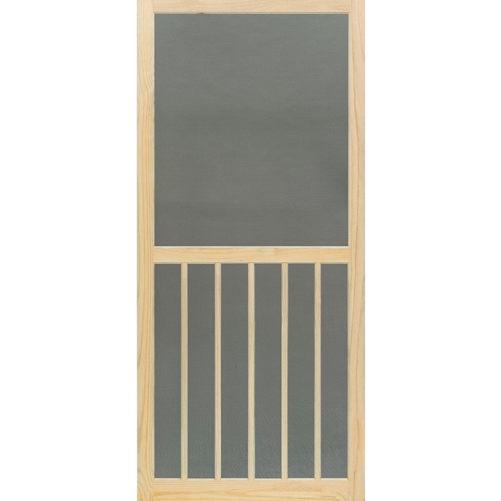 Wood Screen Door, 5-Bar, Stainable, 1"x32"x80"