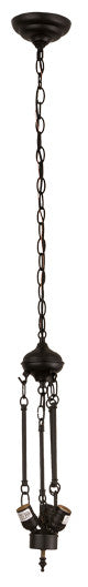 Meyda lighting 184620 20"W Solar Black 3-Light Inverted Pendant Hardware
