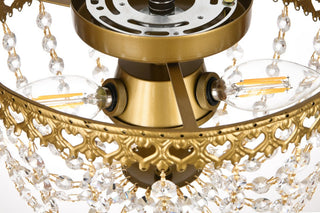 Kaine 10" Flush Mount, Brass