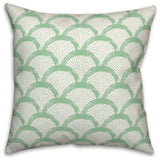 Green Scallops 20x20 Indoor/Outdoor Pillow