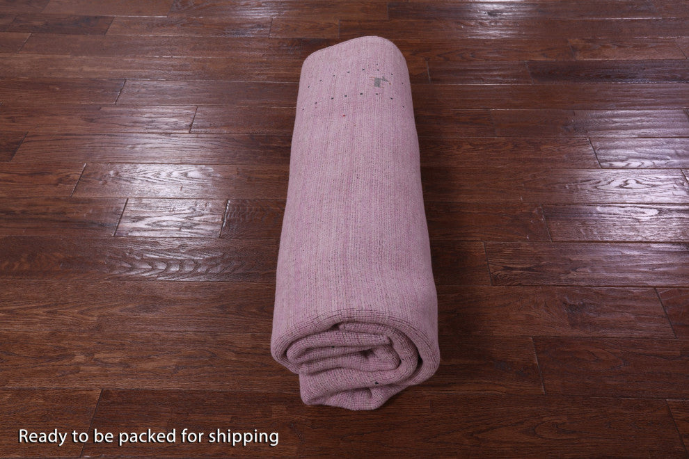 6' Square Hand Knotted Persian Gabbeh Wool Rug - Q15308
