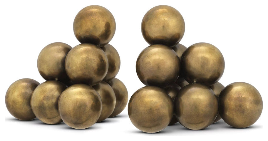 Metallic Orbs Book Ends, Set of 2, Eichholtz Carioca