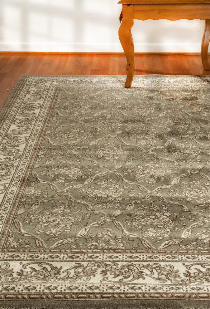 Legacy Light Blue and Ivory Rug, 2''2"x7''7"