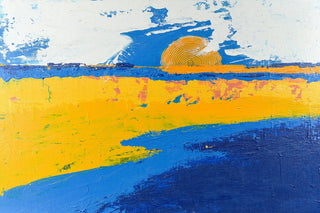 "Sound Side Sun" Painting Print on Wrapped Canvas, 60"x40"