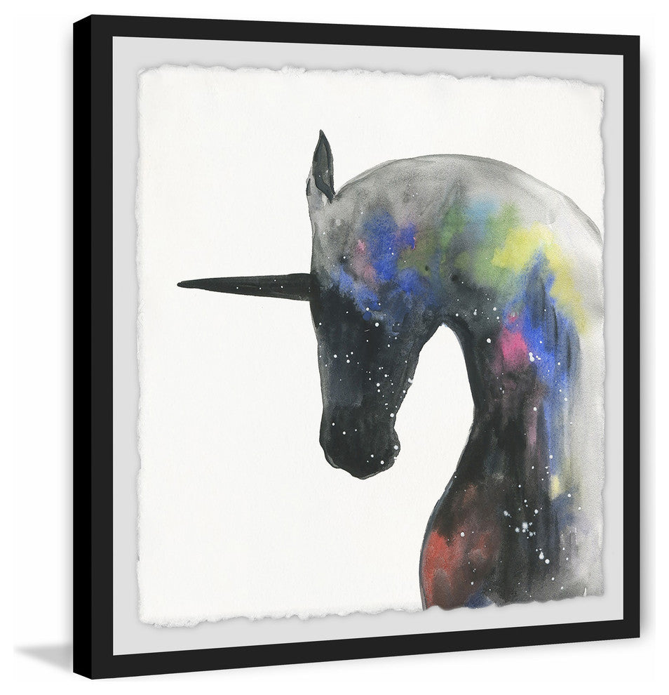 "Mystical Unicorn" Framed Painting Print, 24"x24"