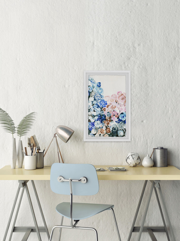 "Rose Bloom" Framed Painting Print, 16"x24"