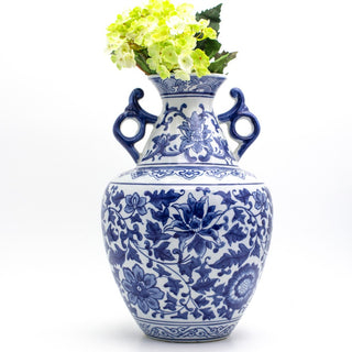 Claybarn Blue Garden Handled Vase