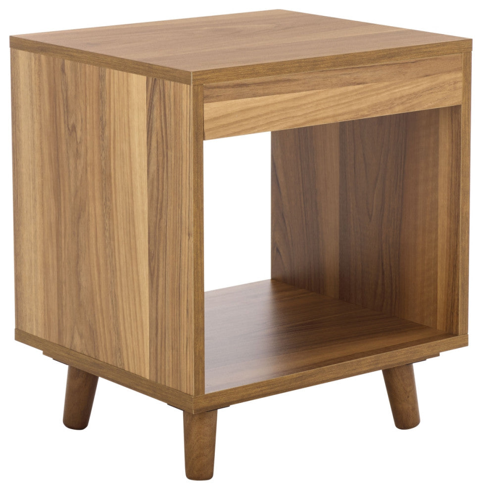 Safavieh Yona Open Shelf Accent Table, Brown Oak