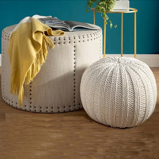Hygge Knit Pouf