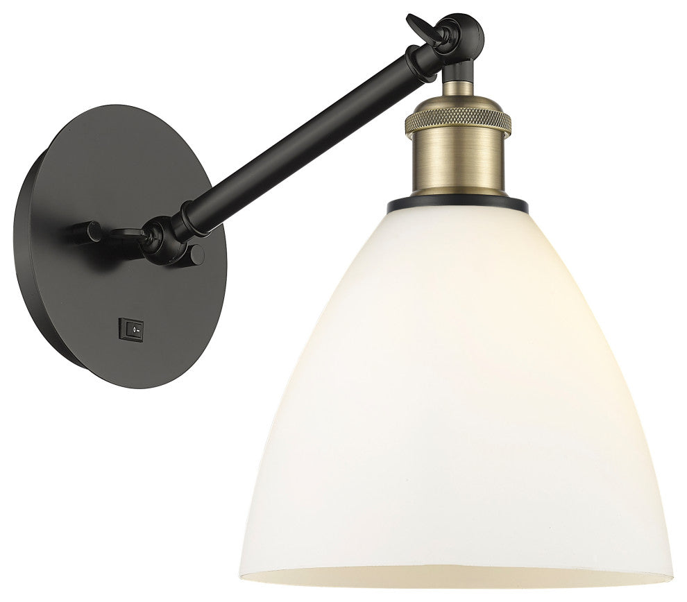 Innovations 317-1W-BAB-GBD-751 1-Light Sconce, Black Antique Brass