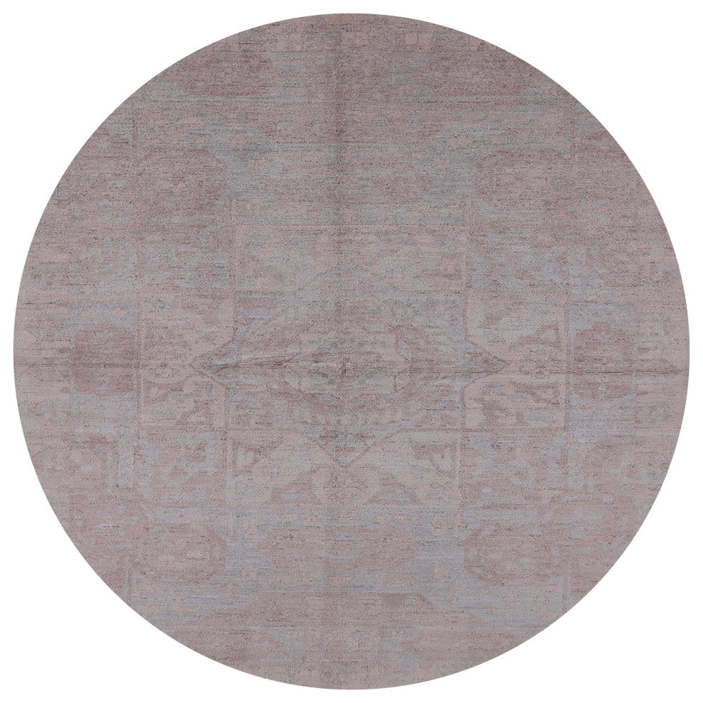 Ahgly Company Indoor Round Mid-Century Modern Area Rugs, 8' Round