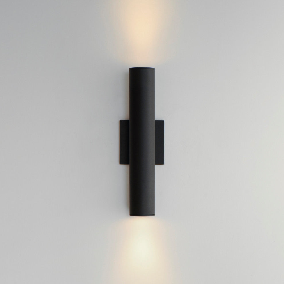 Maxim 86433 Calibro 2 Light 15" Tall LED Outdoor Wall Sconce - Black
