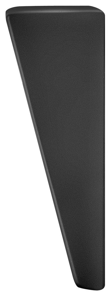 Hinkley Taper Landscape Light, Satin Black, Wide Horizontal Deck Sconce