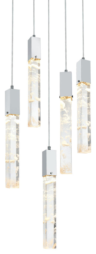 Home Living 20" Chandelier, Black