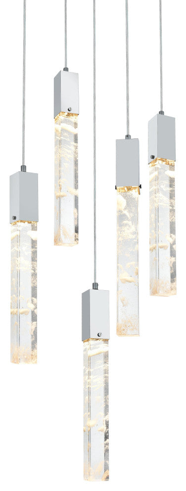 Home Living 20" Chandelier, Black