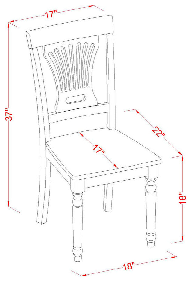 3 Pc Set, Round Dinette Table, 2 Wood Dinette Chairs In Buttermilk, Cherry .