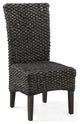 Modus Meadow 6 Piece Rectangular Dining Set, Hyacinth Chair and Bench, Graphite
