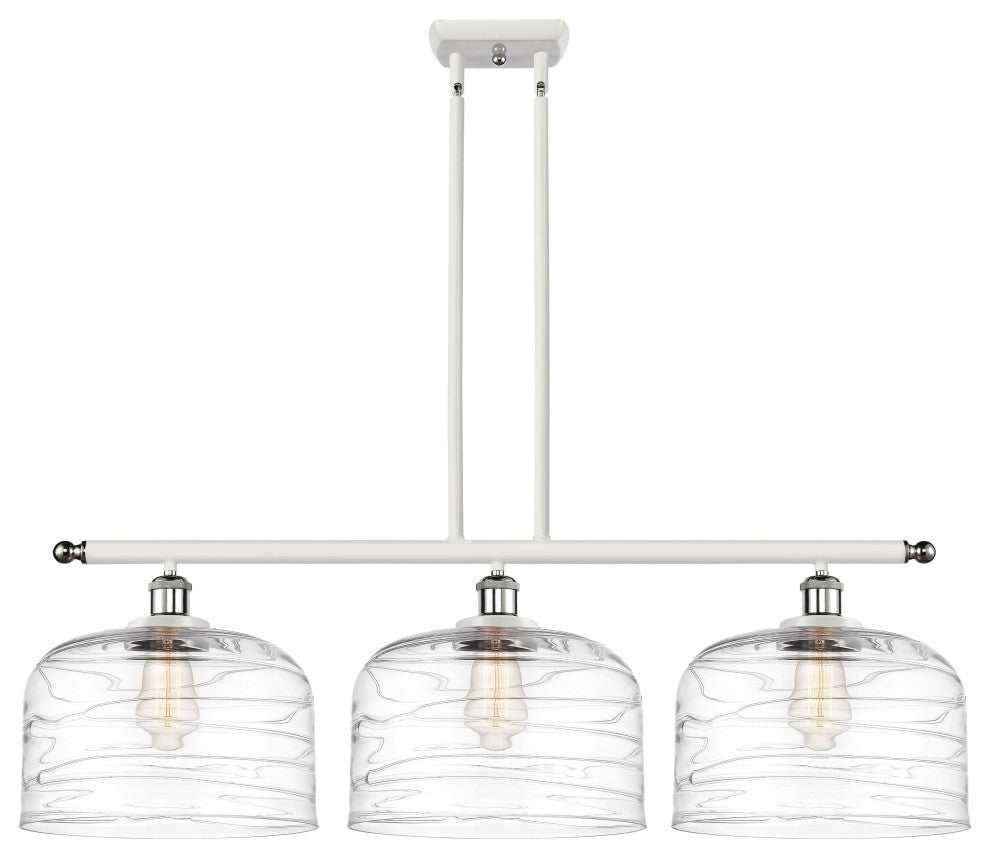 Innovations 916-3I-WPC-G713-L 3-Light Island Light, White, Polished Chrome
