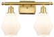 Innovations 516-2W-SG-G651-6-LED 2-Light Bath Vanity Light, Satin Gold