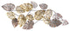 Nearly Natural 7071 5.5x2 Scattered Metal Leaves Wall Art Decor