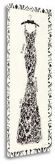 "Couture Noir Original II With Border" By Emily Adams, Gallery Wrap Canvas