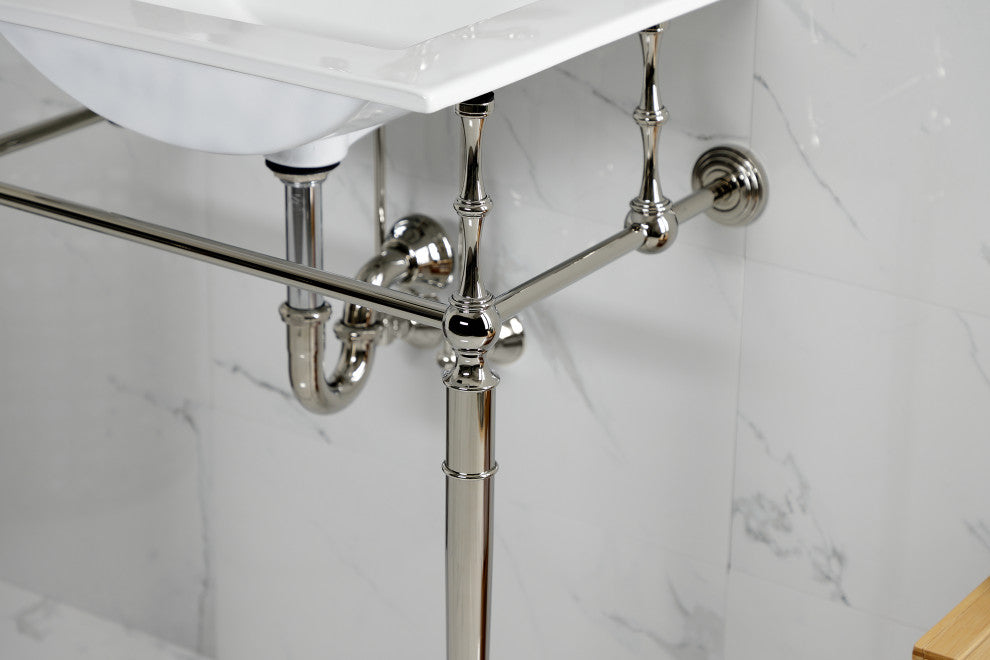 Fauceture KVPB24187W4PN 24" Console Sink, Legs, 4", 3 Hole